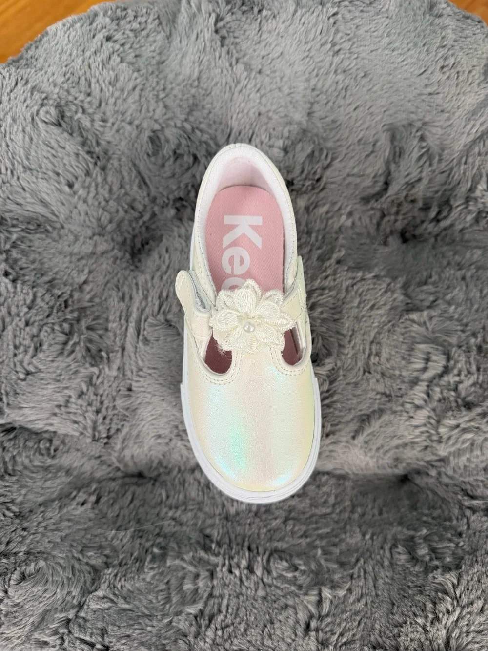 Keds Daphne Flower White Pearlized Shoe